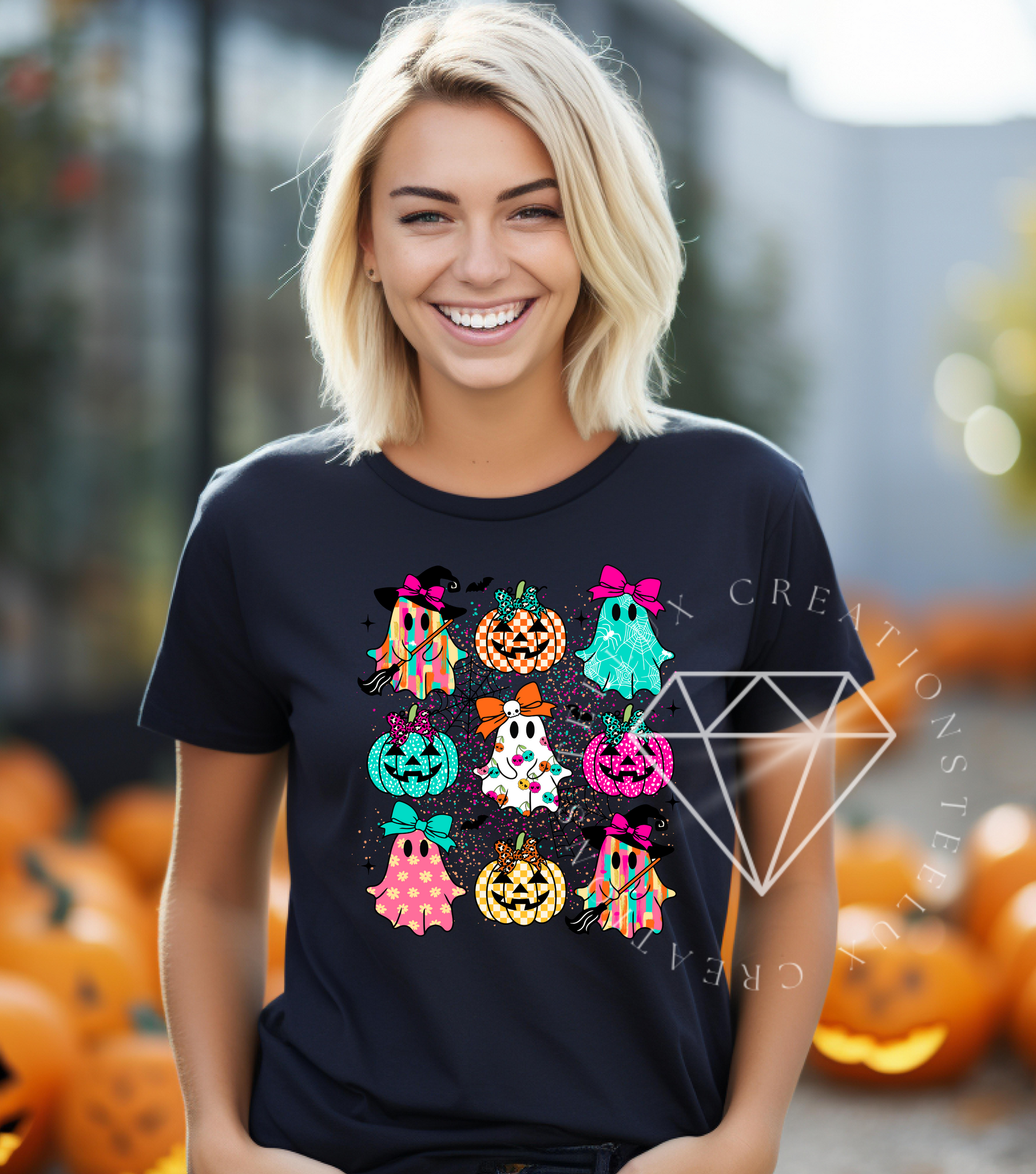 Colorful Ghost Coquet Tee