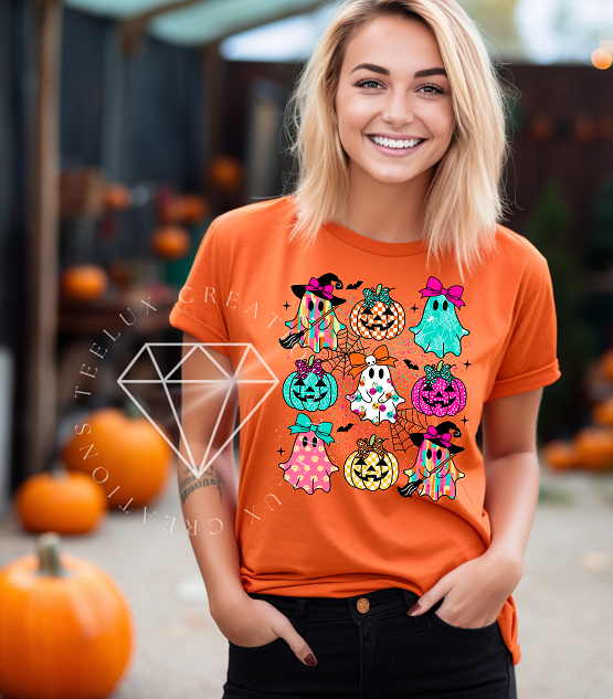 Colorful Ghost Coquet Tee